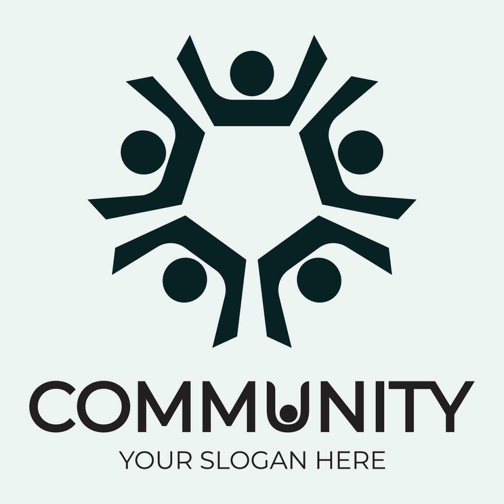Community, network and social icon vector