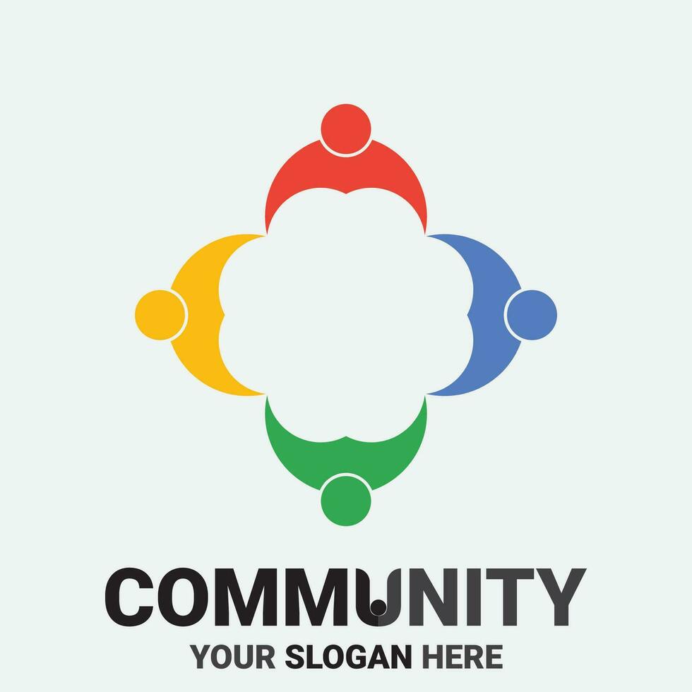 Community, network and social icon vector