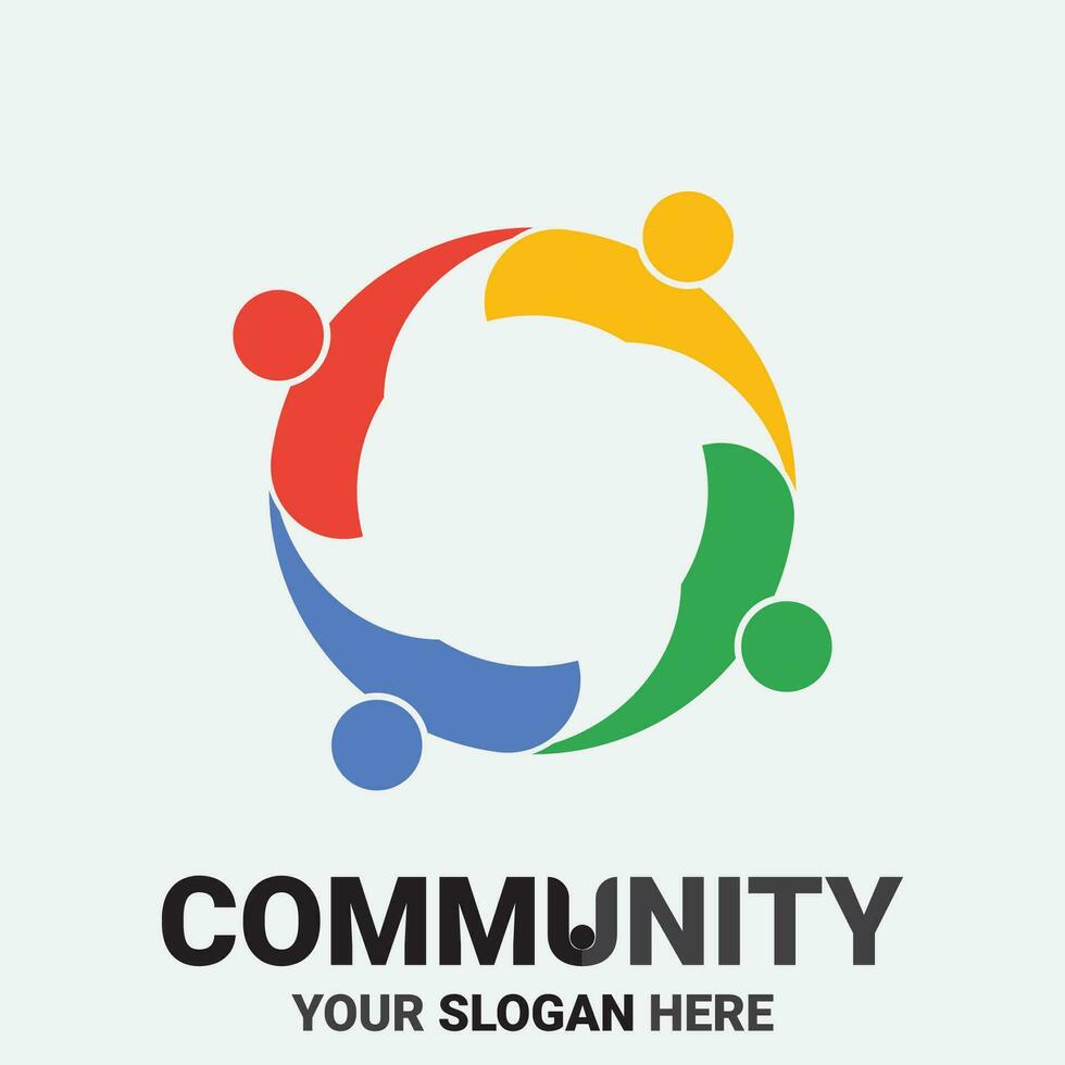 Community, network and social icon vector