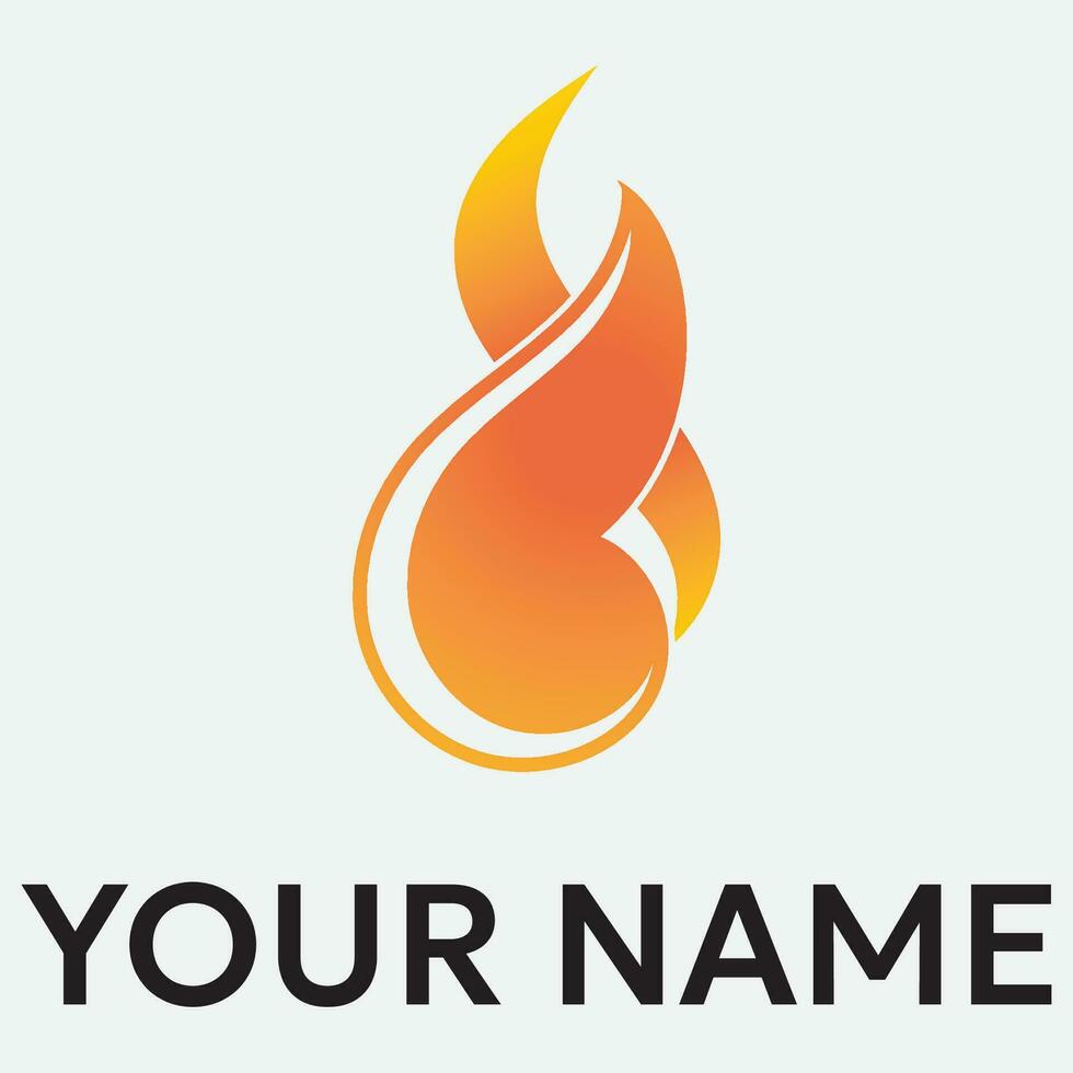 Flame logo design template illustration. vector