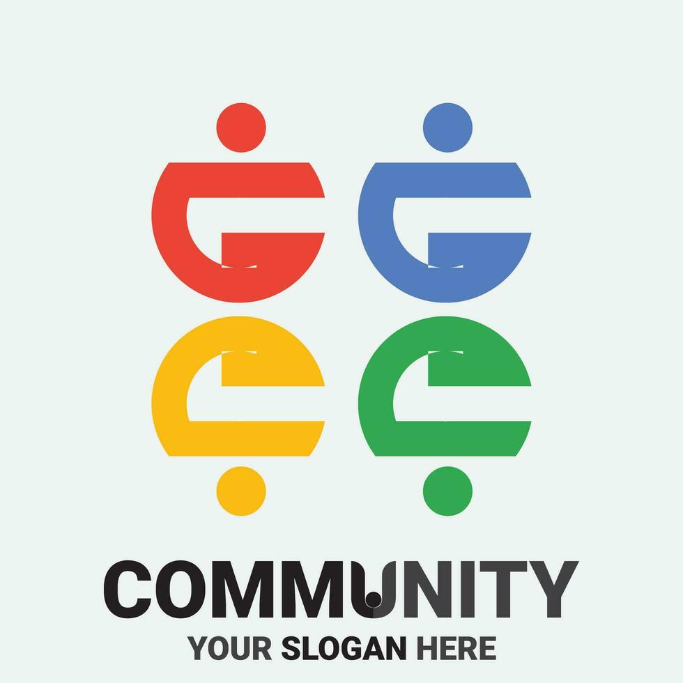 Community, network and social icon vector