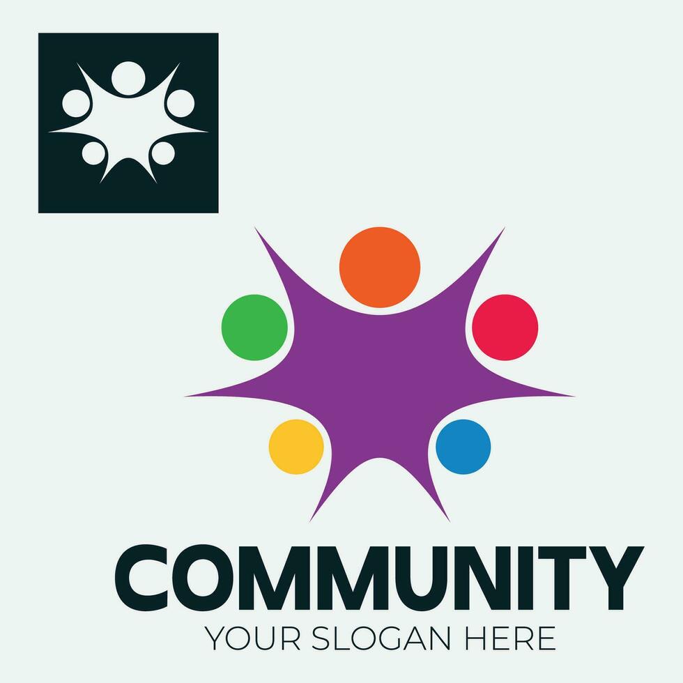 Community, network and social icon vector