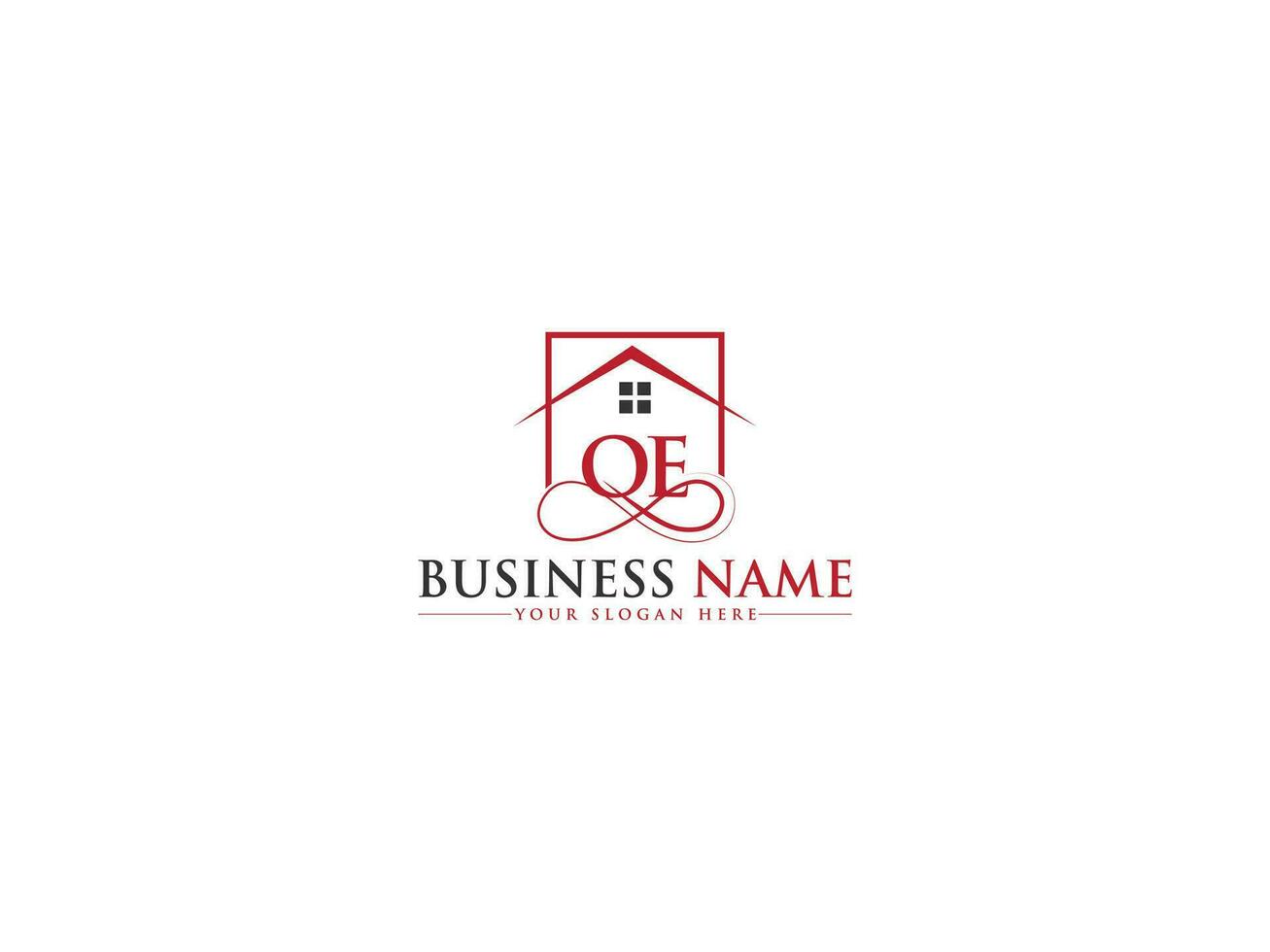 Initials Building Oe Logo Image, Luxury House OE Real Estate Logo Letter vector