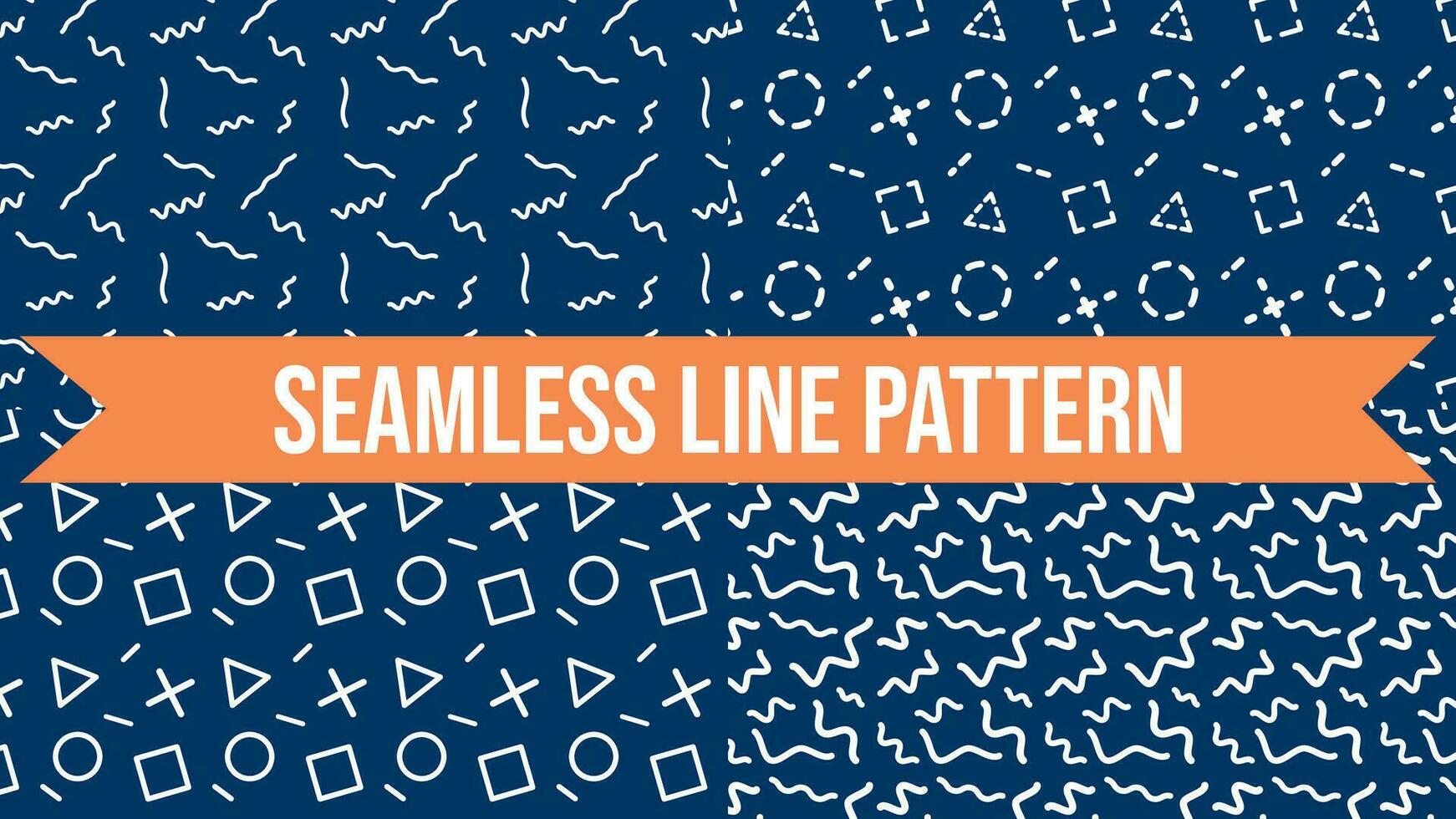 Seamless Line Pattern Geometric vector