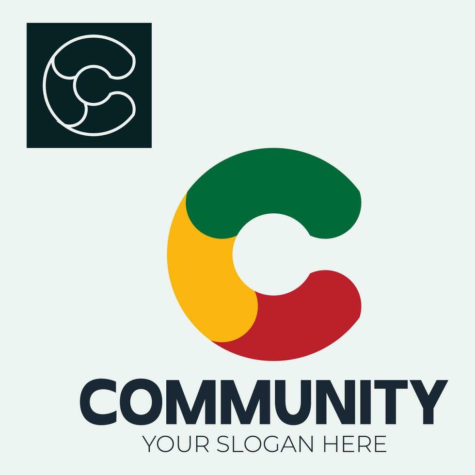 Community, network and social icon vector