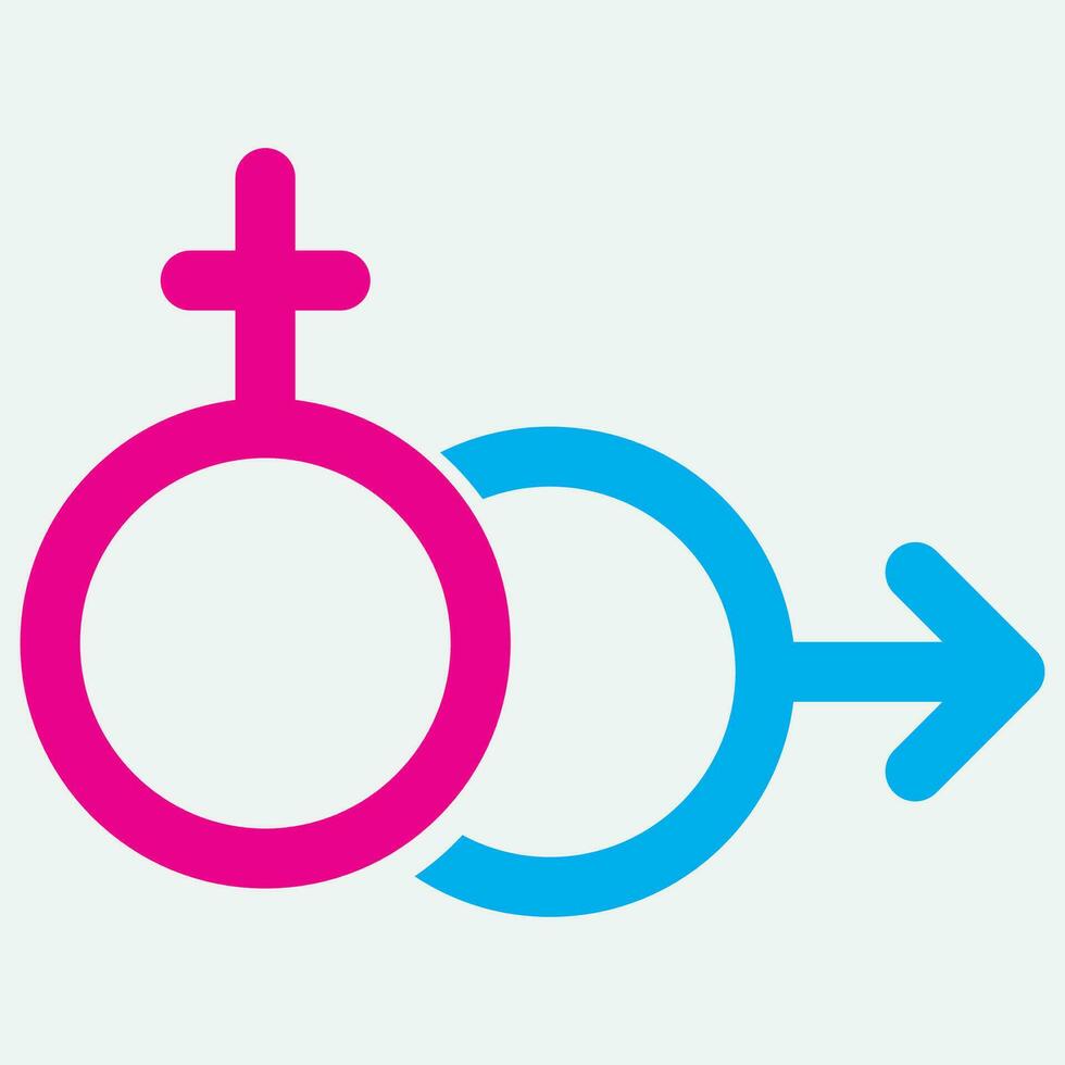 gender illustration logo. vector