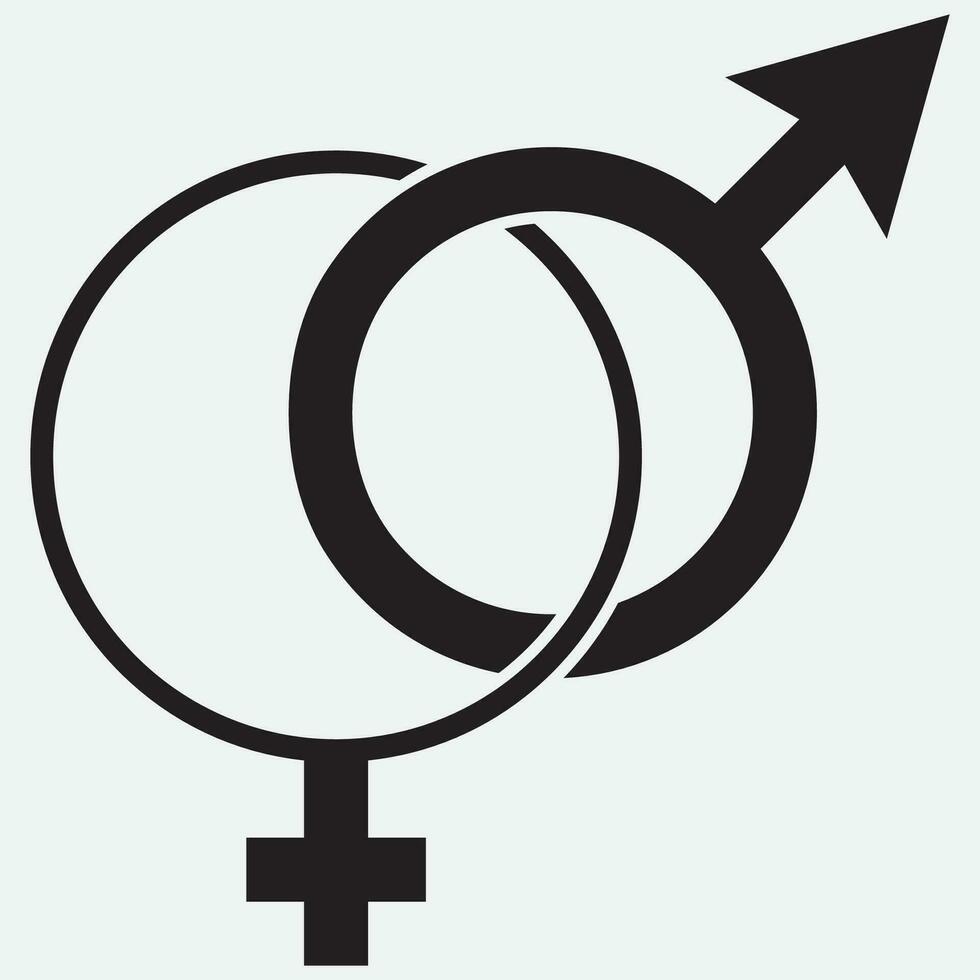 gender illustration logo. vector
