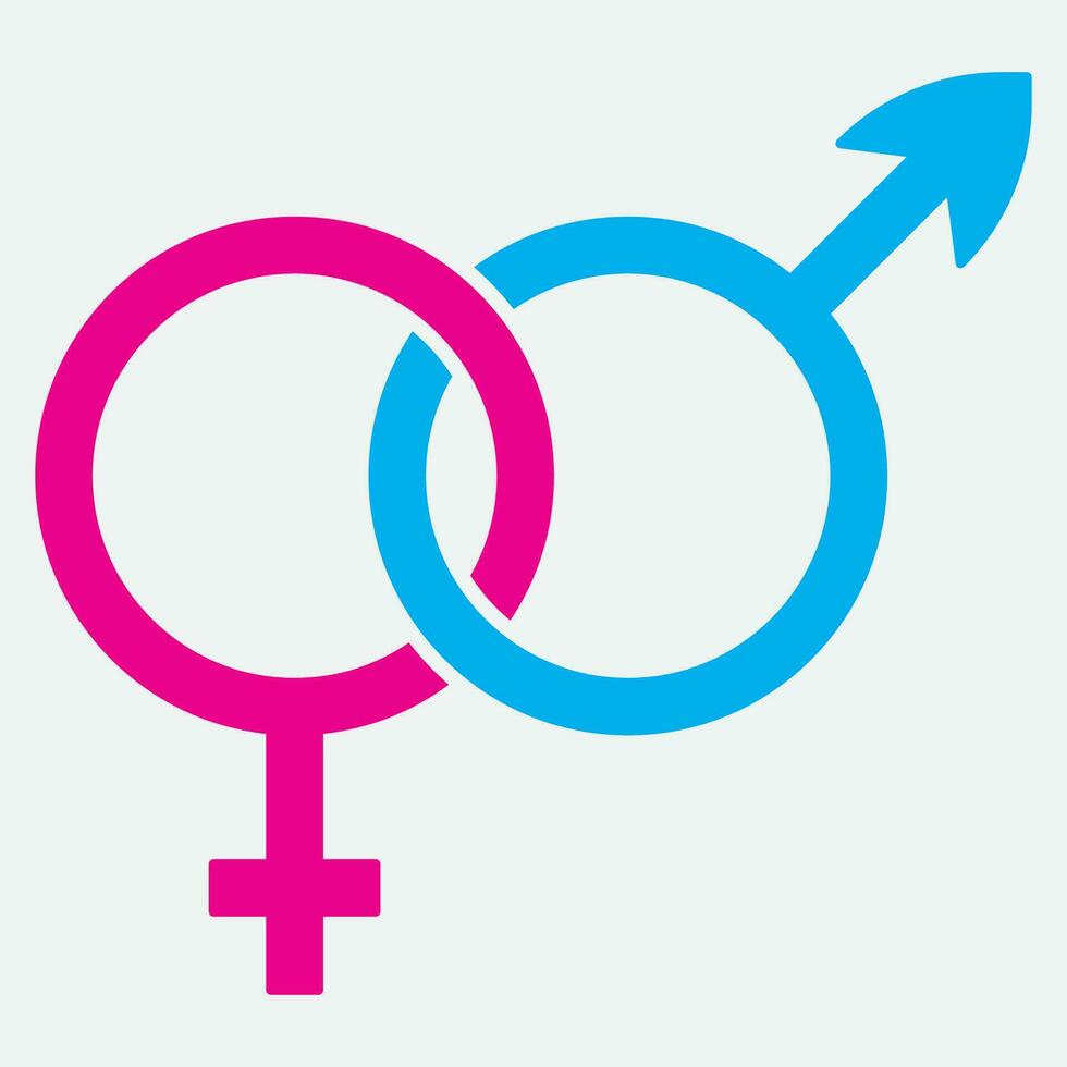 gender illustration logo. vector