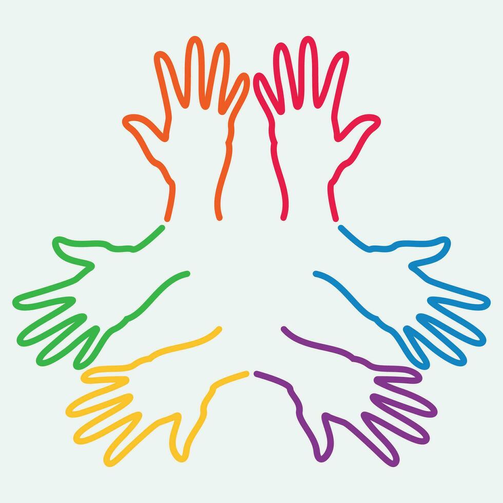 hand drawn community logo vector