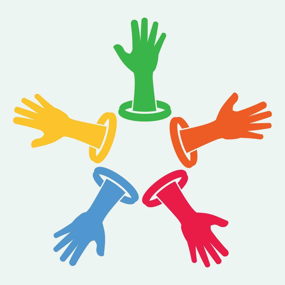 hand drawn community logo vector