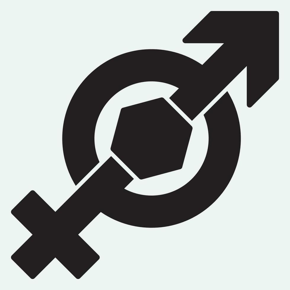gender illustration logo. vector