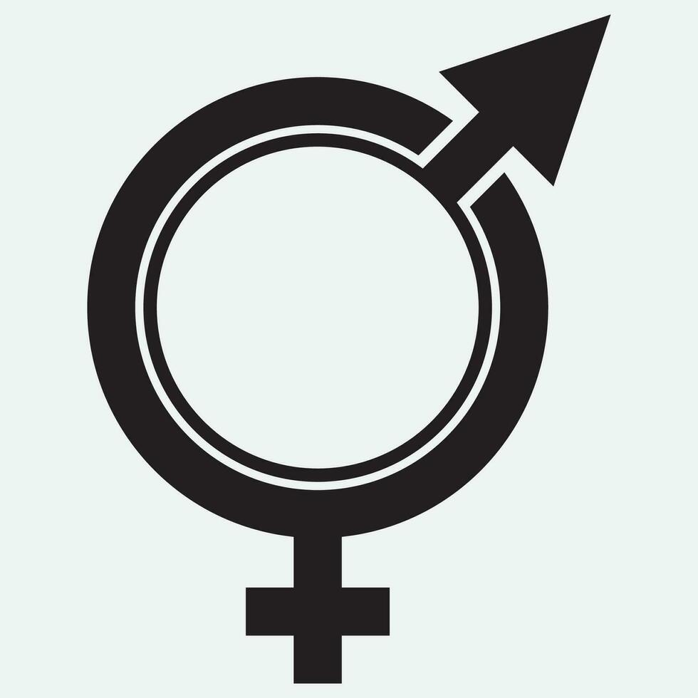 gender illustration logo. vector