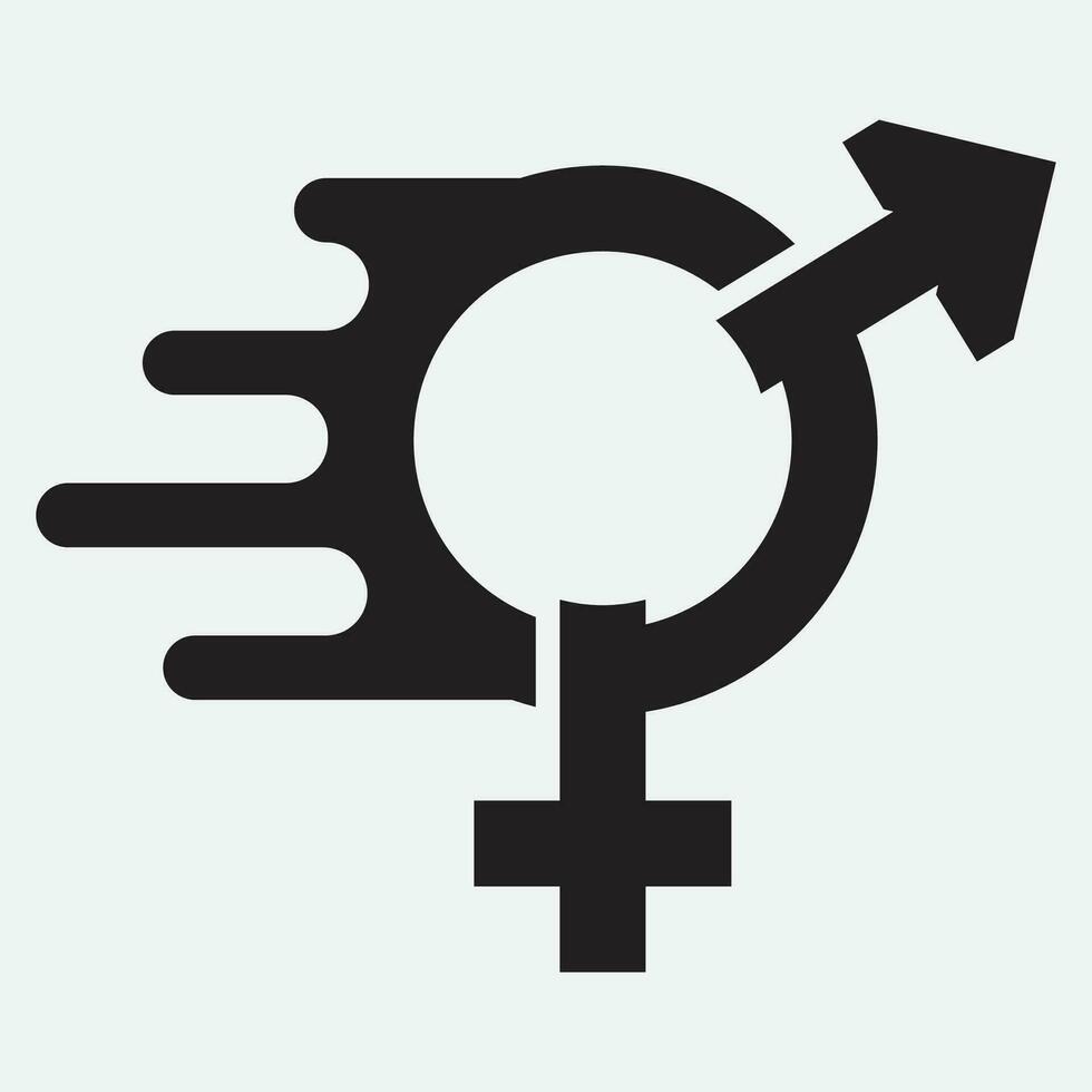 gender illustration logo. vector