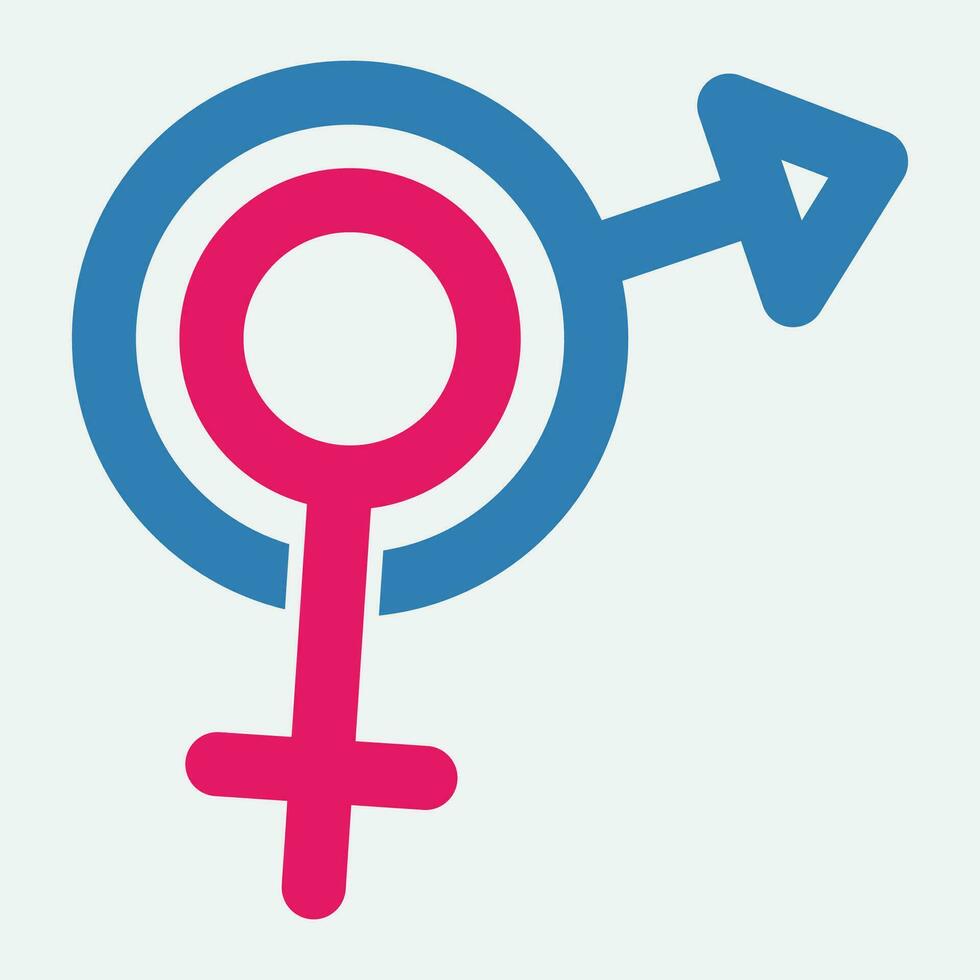 gender illustration logo. vector