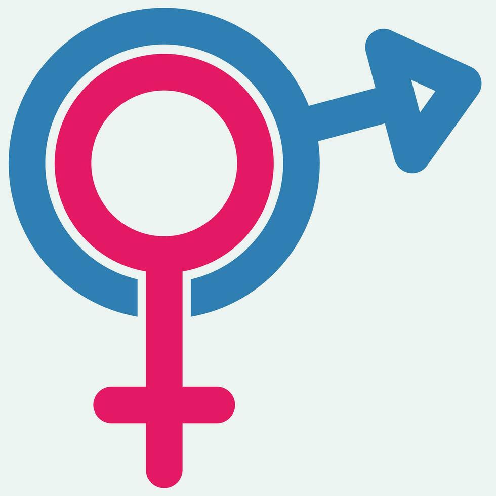 gender illustration logo. vector