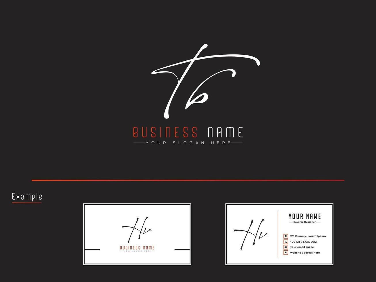 Modern Signature Tb Logo Letter, Minimalist Flat TB Luxury Logo Icon Design vector