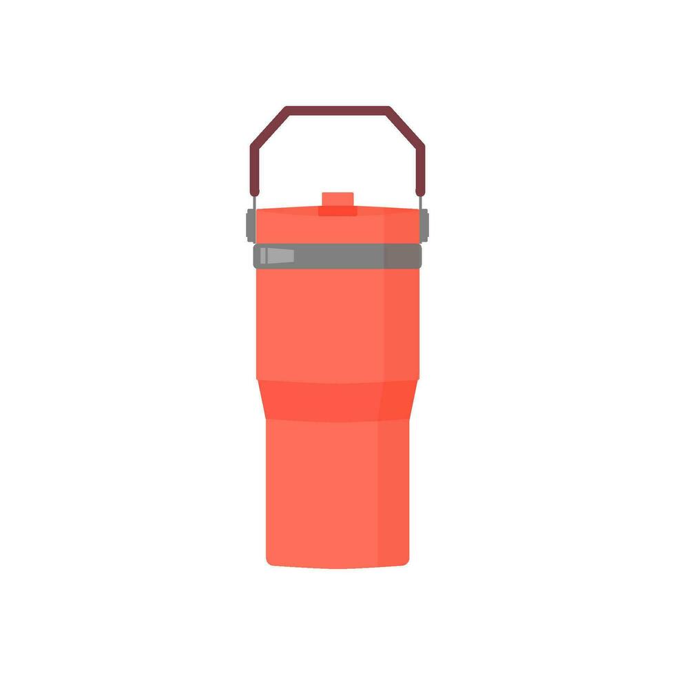 café botella. plano ilustración de un taza para un beber, agua vector