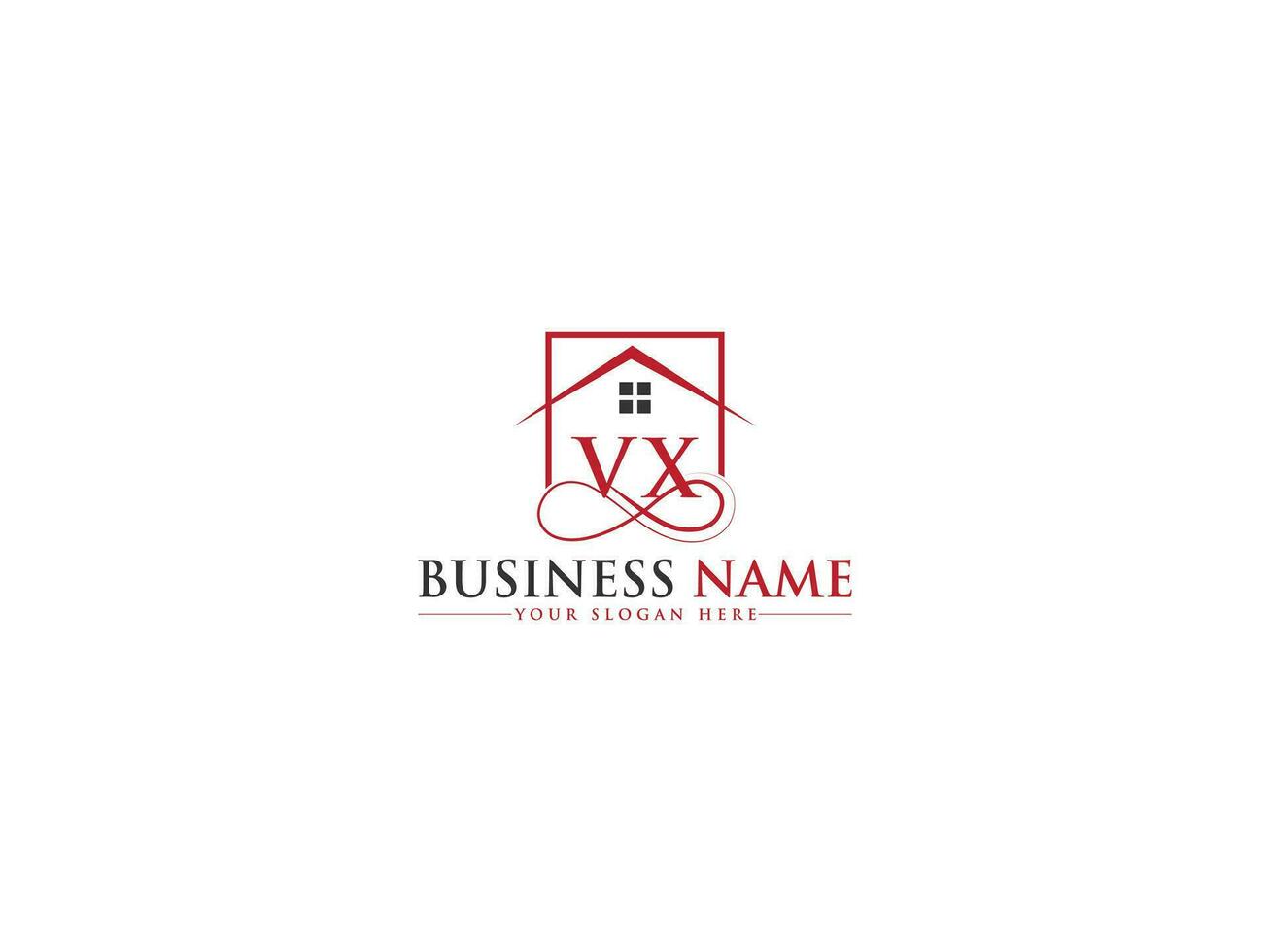 Unique Real Estate Vx Logo Vector, Luxury Property VX Building Logo Icon vector