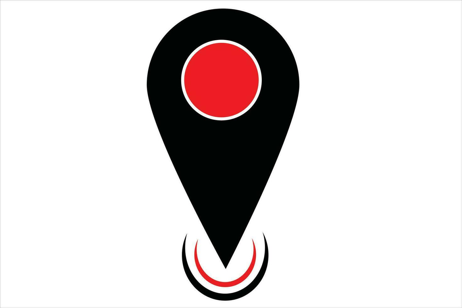 Location, pin, pointer icon map gps pointer mark vector