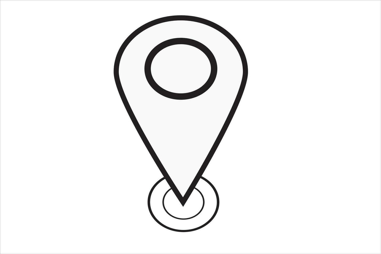 Location, pin, pointer icon map gps pointer mark vector