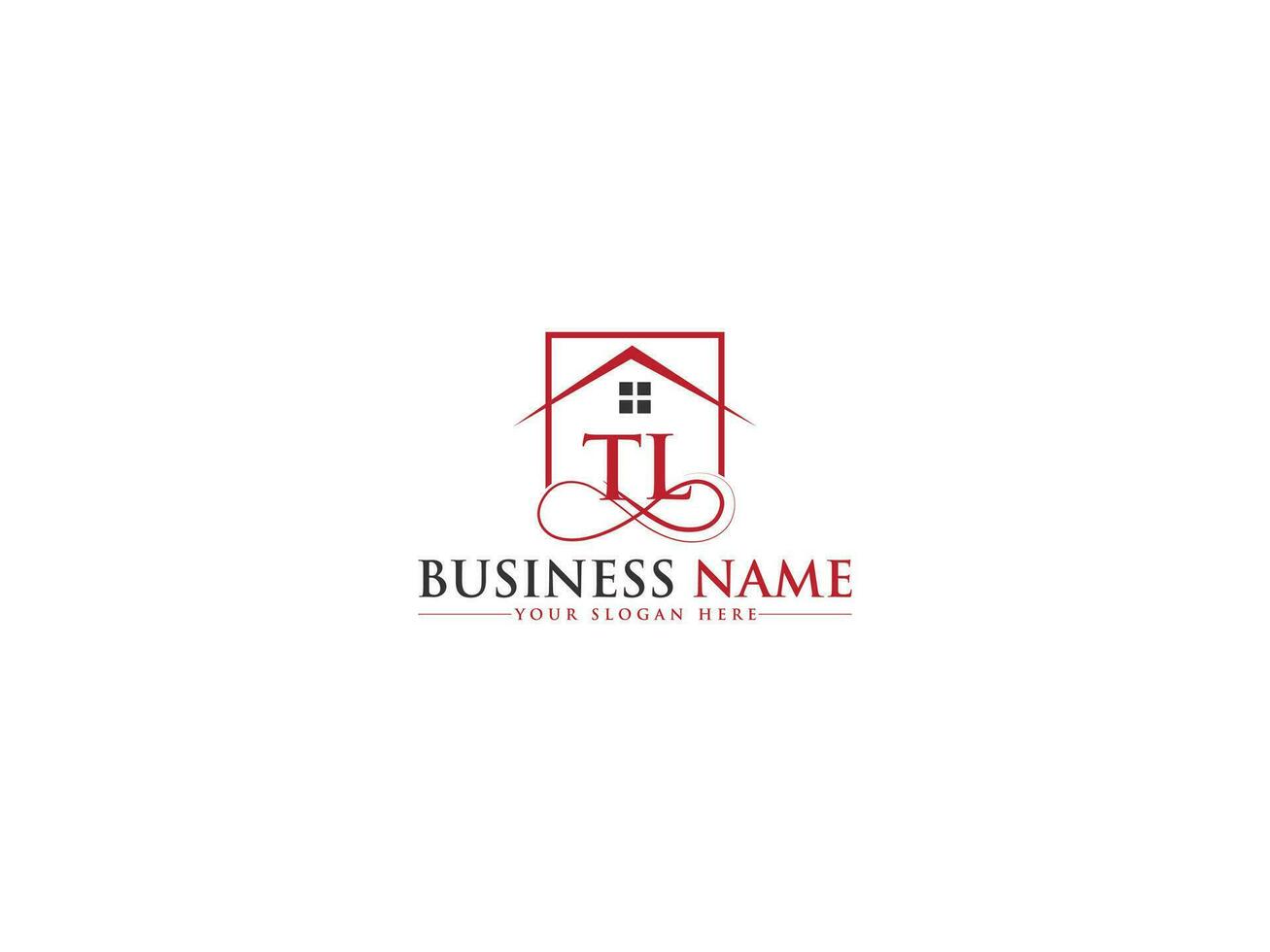 Modern Luxury Tl House Logo, Unique Real Estate TL Logo Icon Vector Stock