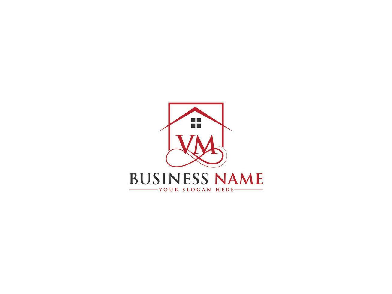 Unique Real Estate Vm Logo Vector, Luxury Property VM Building Logo Icon vector