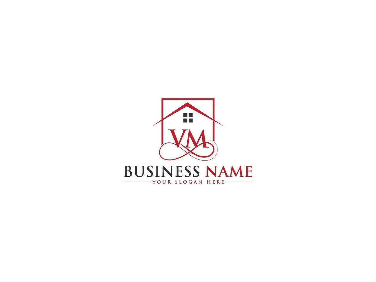 Unique Real Estate Vm Logo Vector, Luxury Property VM Building Logo Icon vector