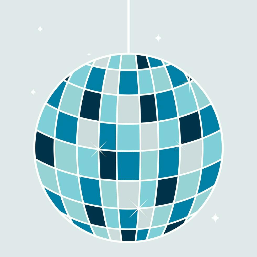 disco ball illustration vector