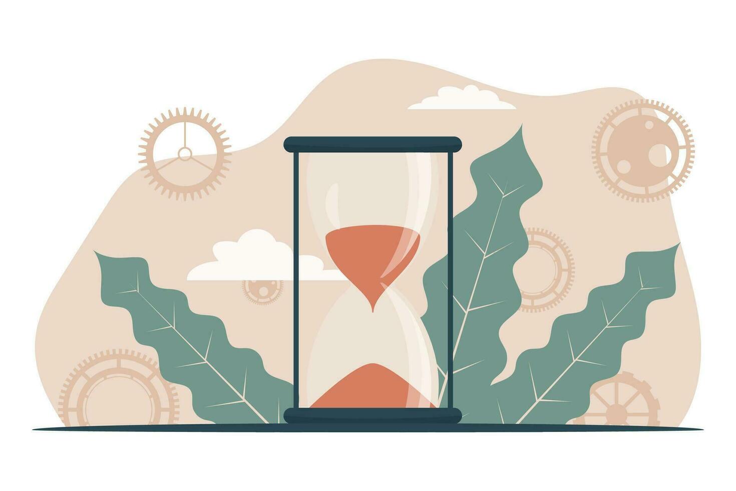 hourglass vector illustration