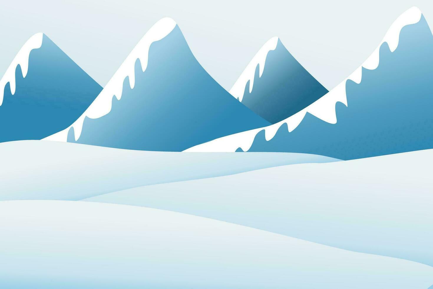 Christmas landscape background with snow and tree. Merry christmas holiday. New year and xmas celebration. Vector illustration in flat style Christmas winter landscape 3D realistic snow landscape