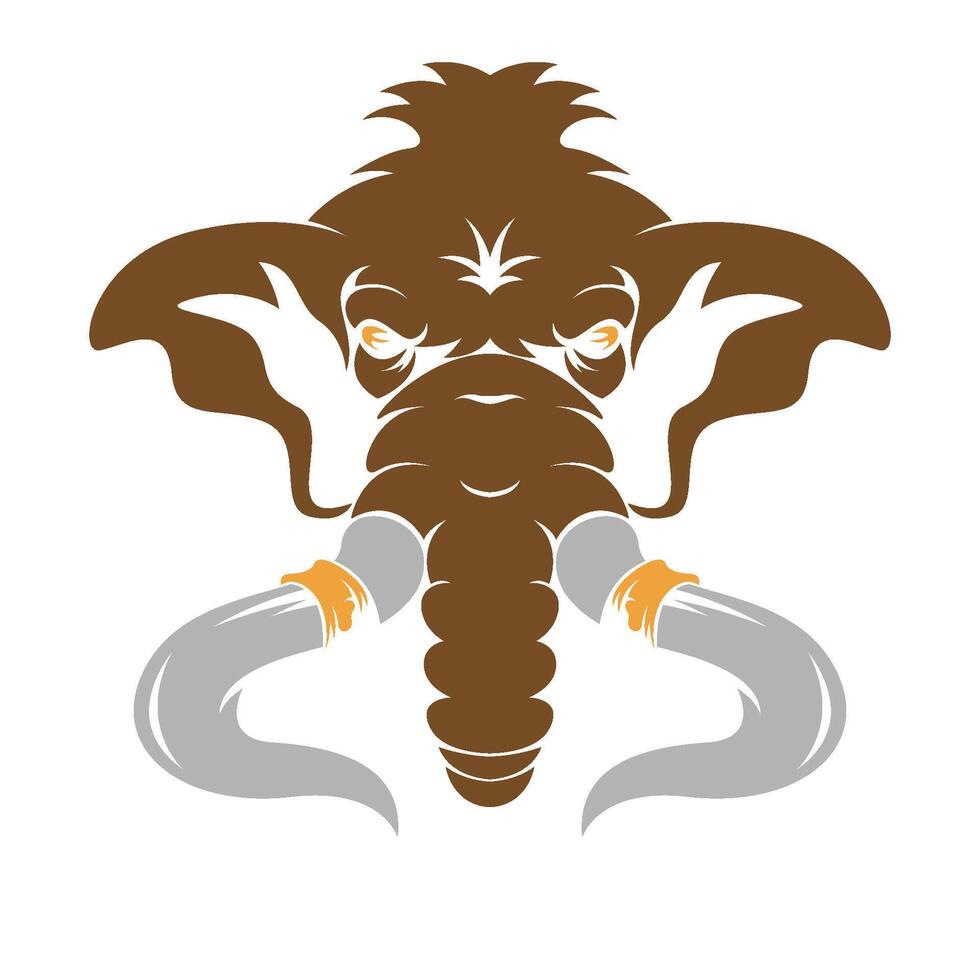 Mammoth logo icon design vector