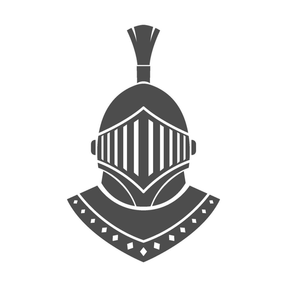 gladiador, espartano logo diseño vector