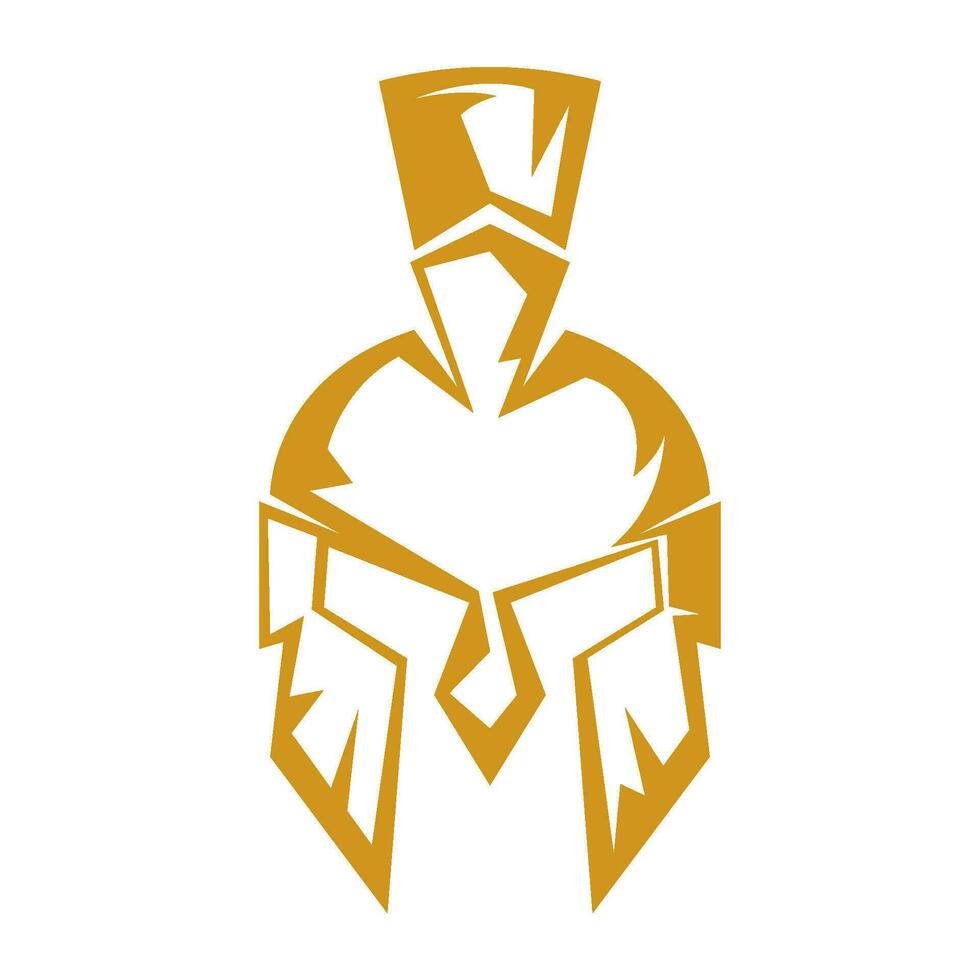 Gladiator, spartan logo design vector