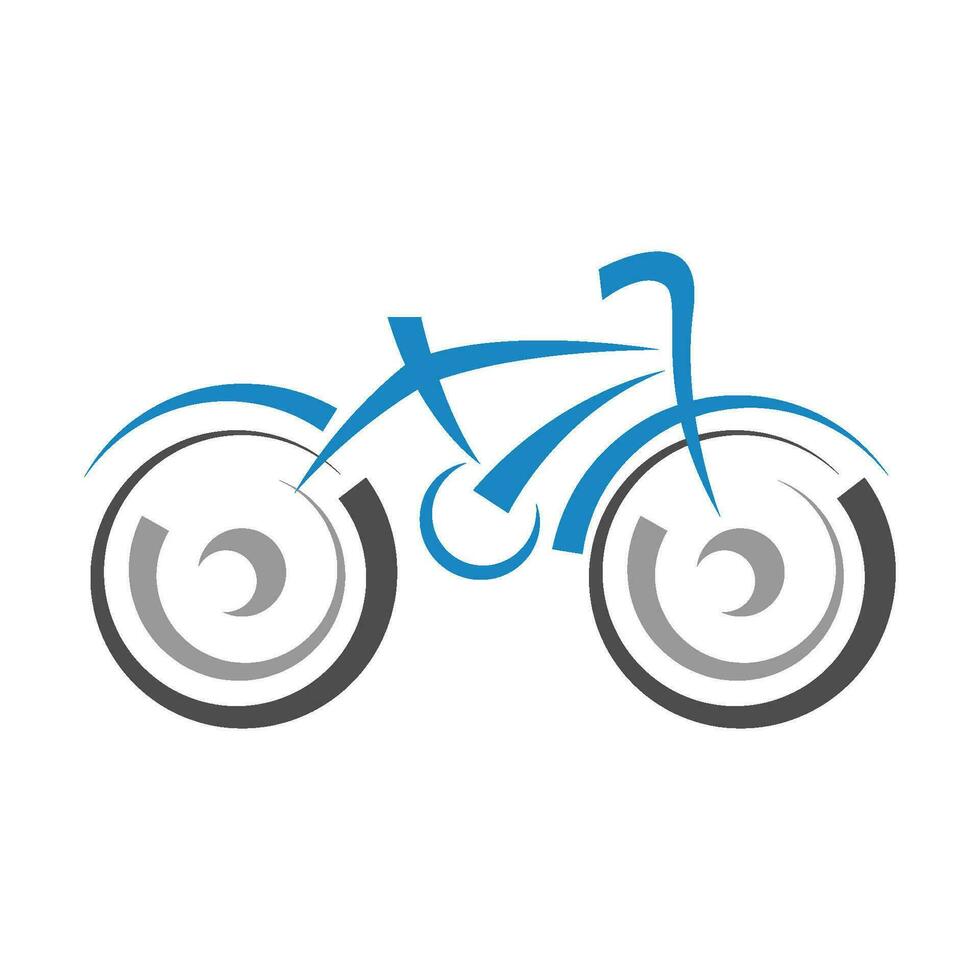 Bicycle logo icon design vector
