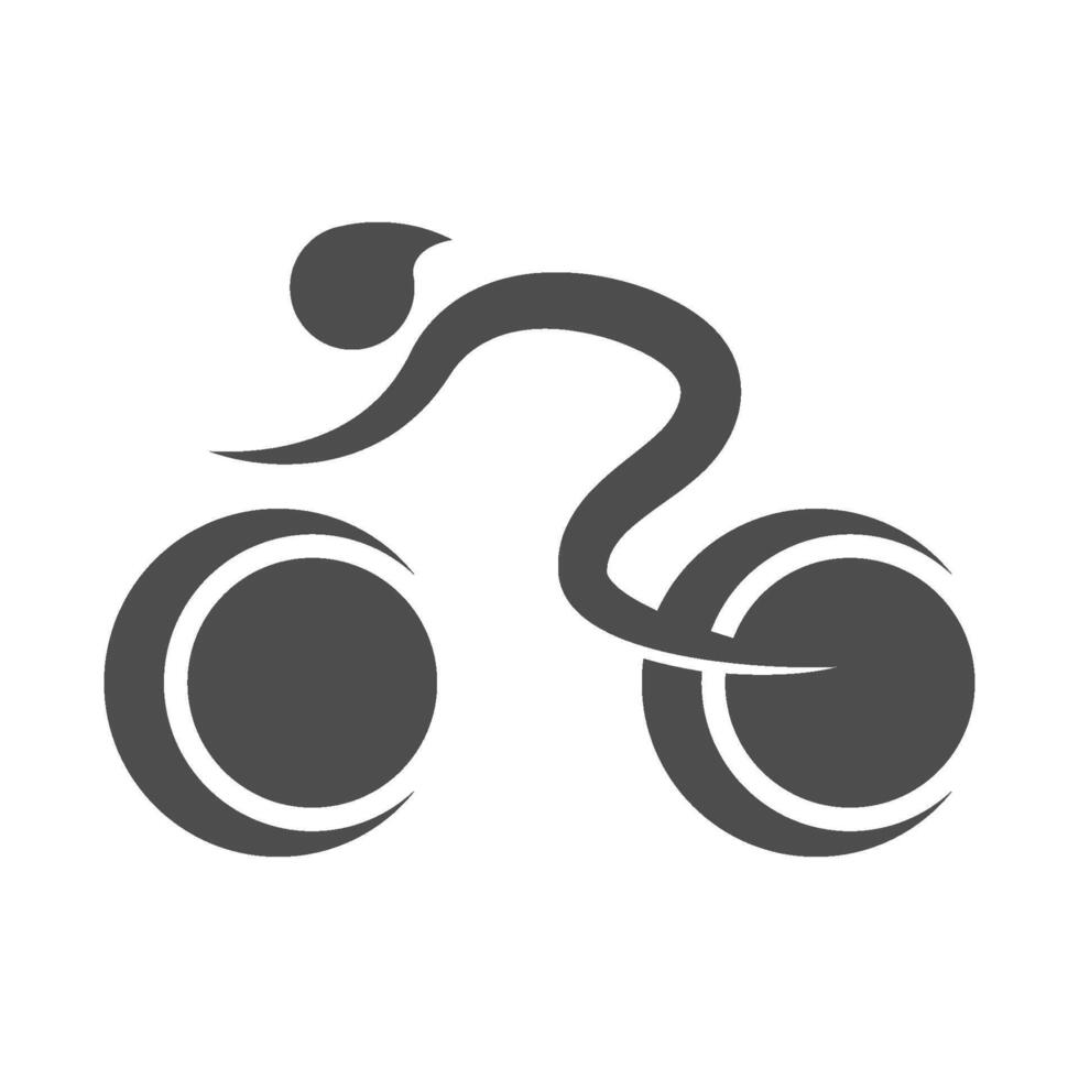 Bicycle logo icon design vector
