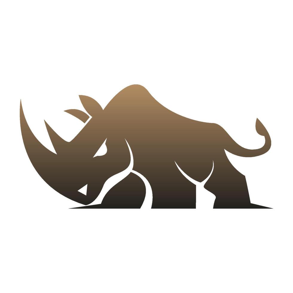 Rhino logo icon design vector