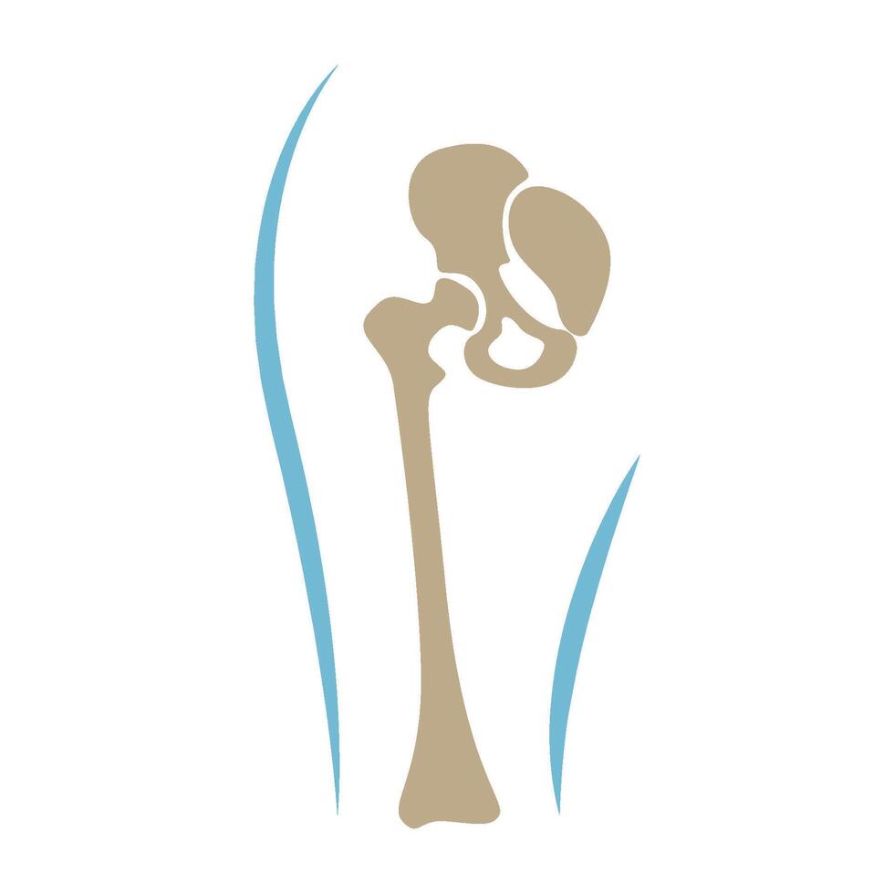 Bones icon logo design vector