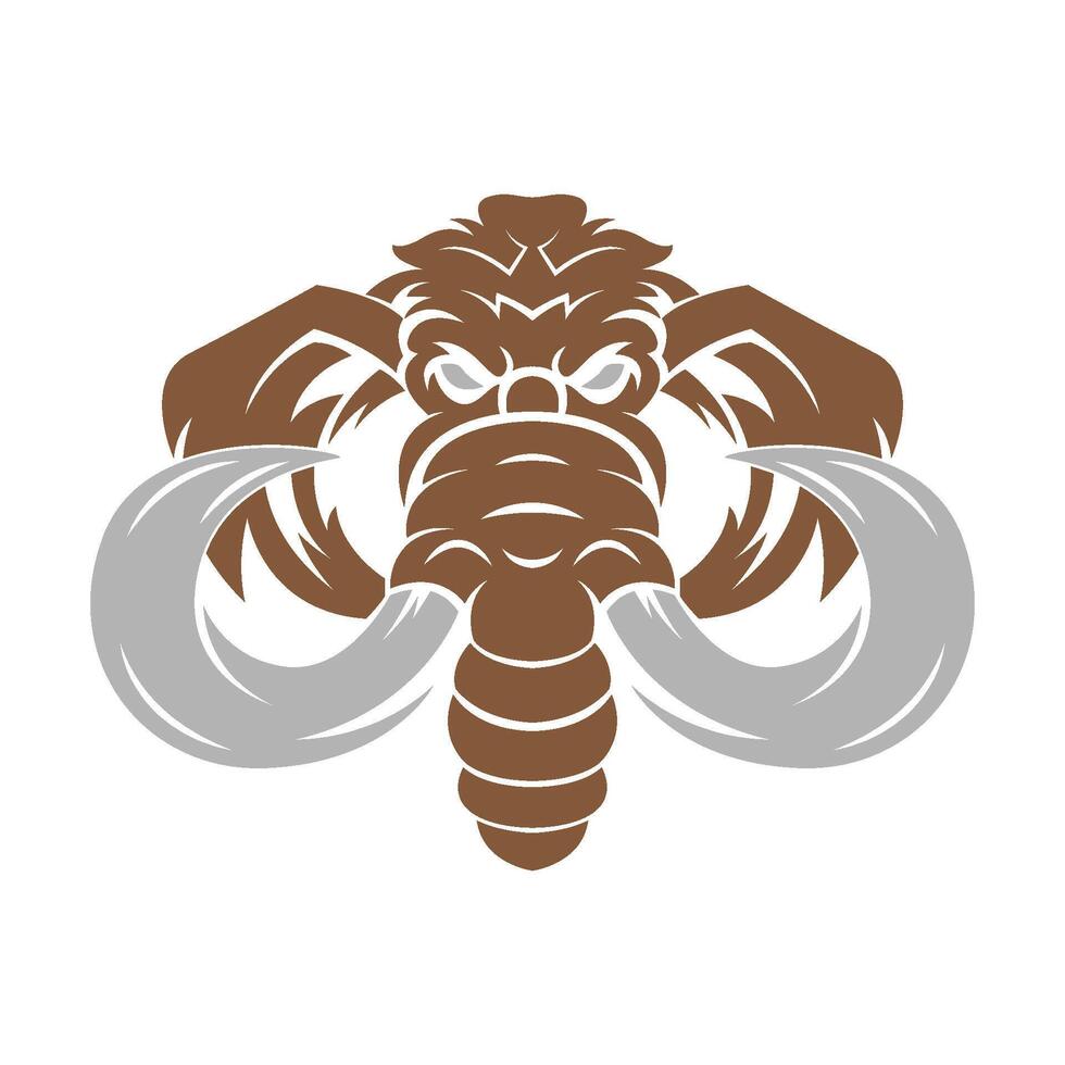 Mammoth logo icon design vector