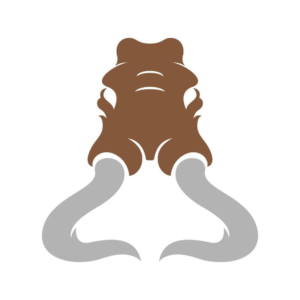 Mammoth logo icon design vector