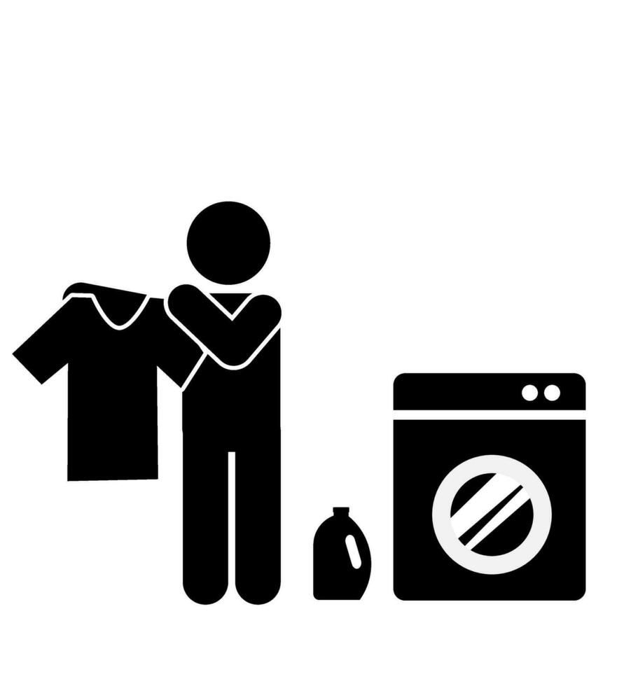 Laundry Iconography Navigating Washing Clothes Symbols vector