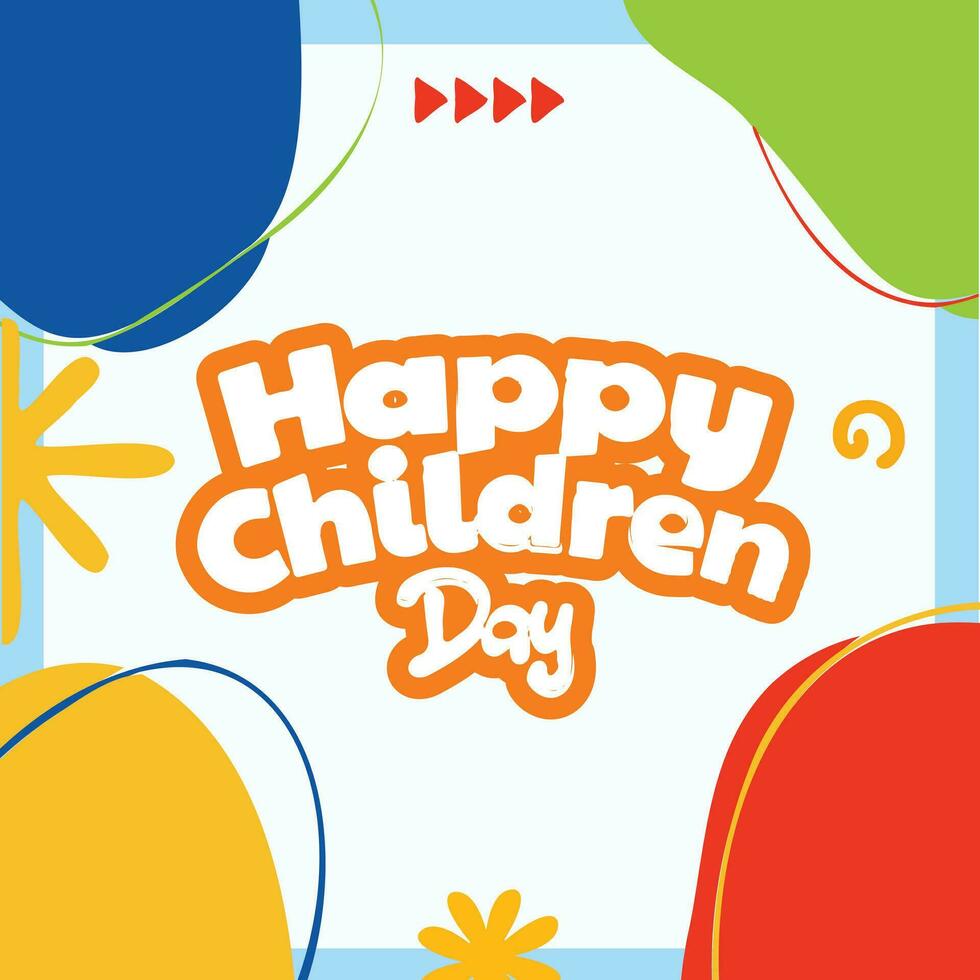 children's day composition vector design