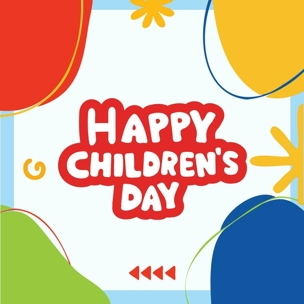 children's day composition vector design