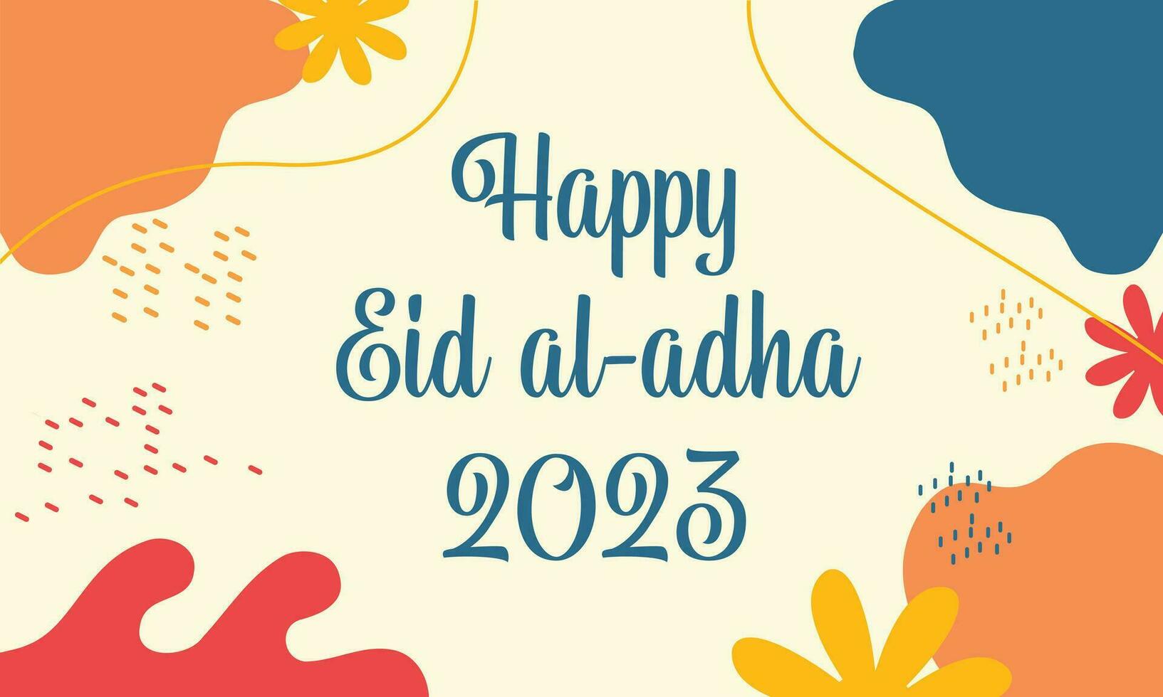 Eid al adha 2023 background design vector