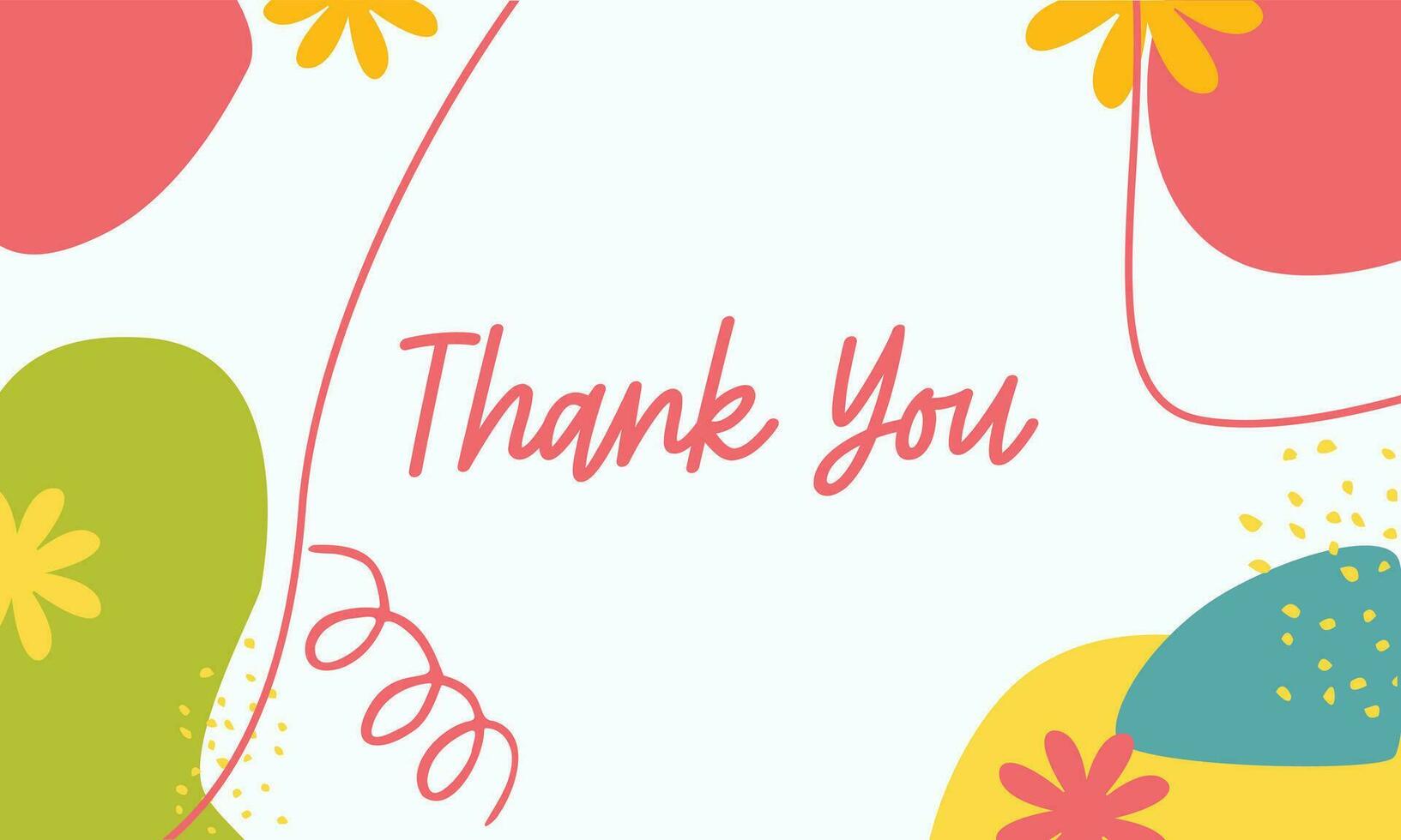 thank you minimalist square banner template. Suitable for social media posts, flyer,backgroud and web internet ads vector