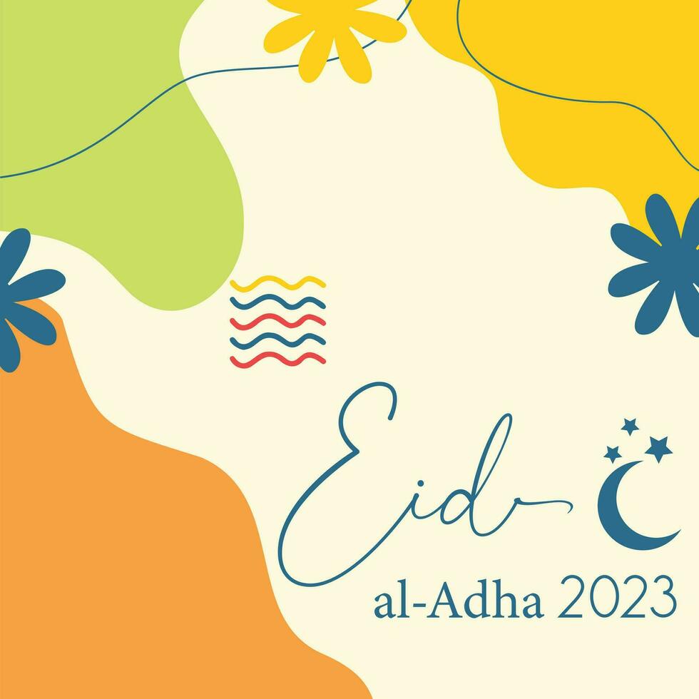 Eid al adha 2023 background design vector