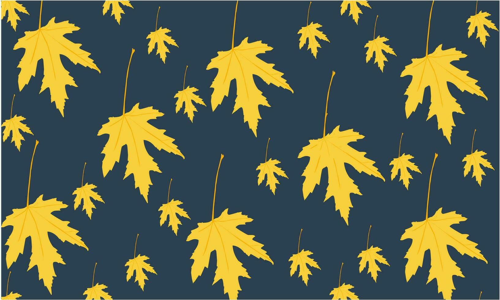 Seamless pattern with acorns and autumn oak leaves in Orange, Beige, Brown and Yellow. Perfect for wallpaper, gift paper, pattern fills, web page background vector