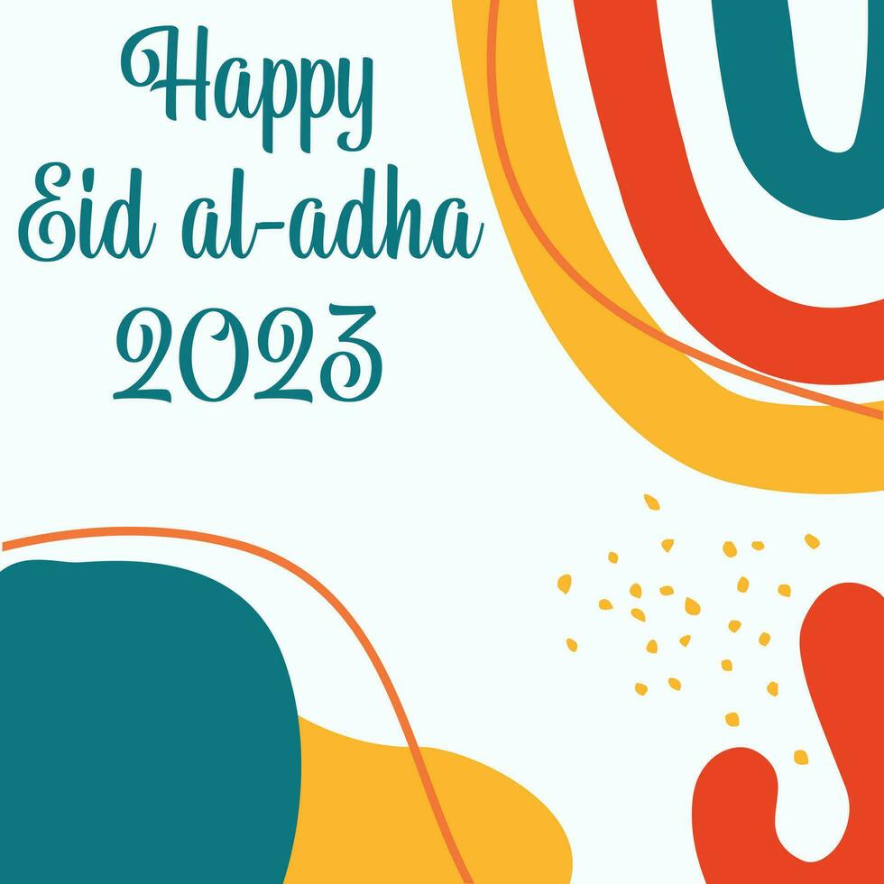 Eid al adha 2023 background design vector