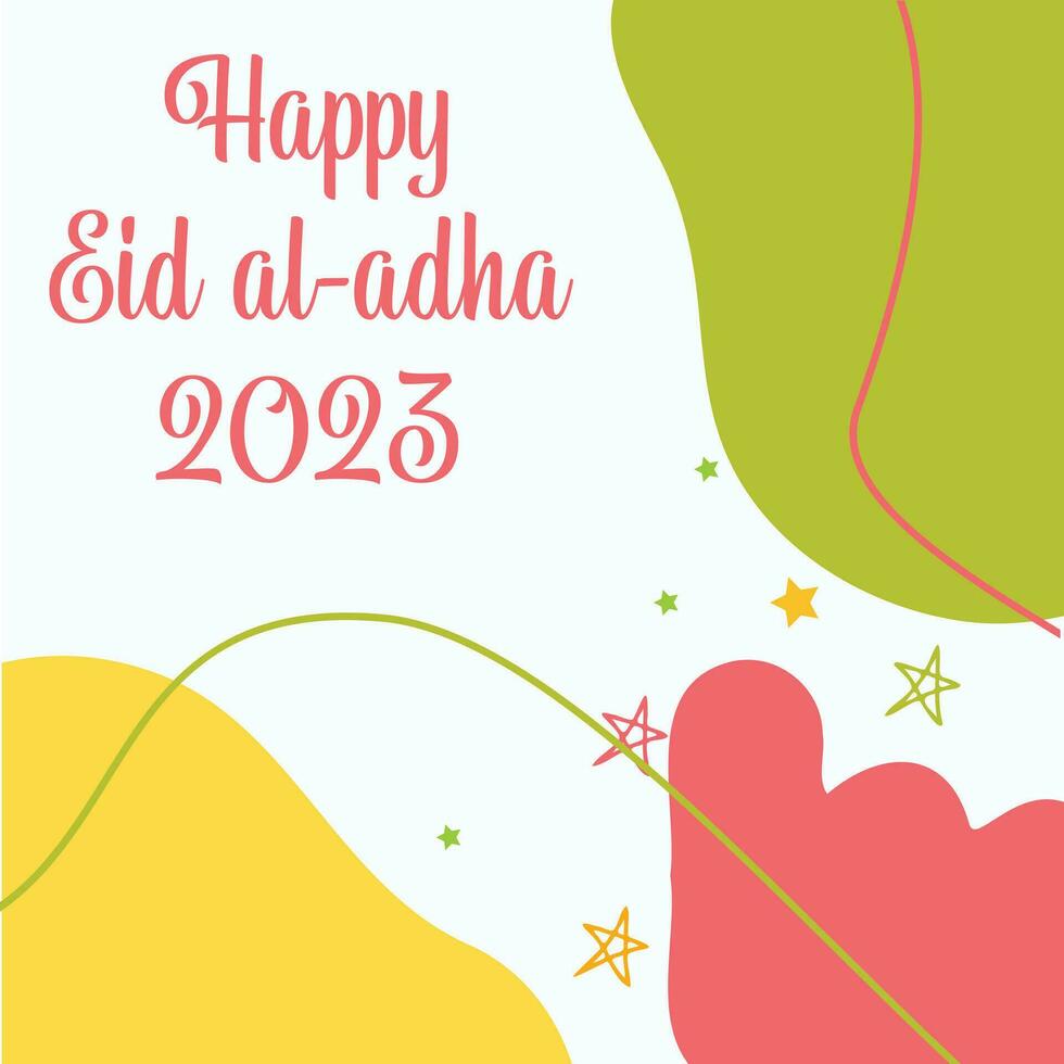Eid al adha 2023 background design vector
