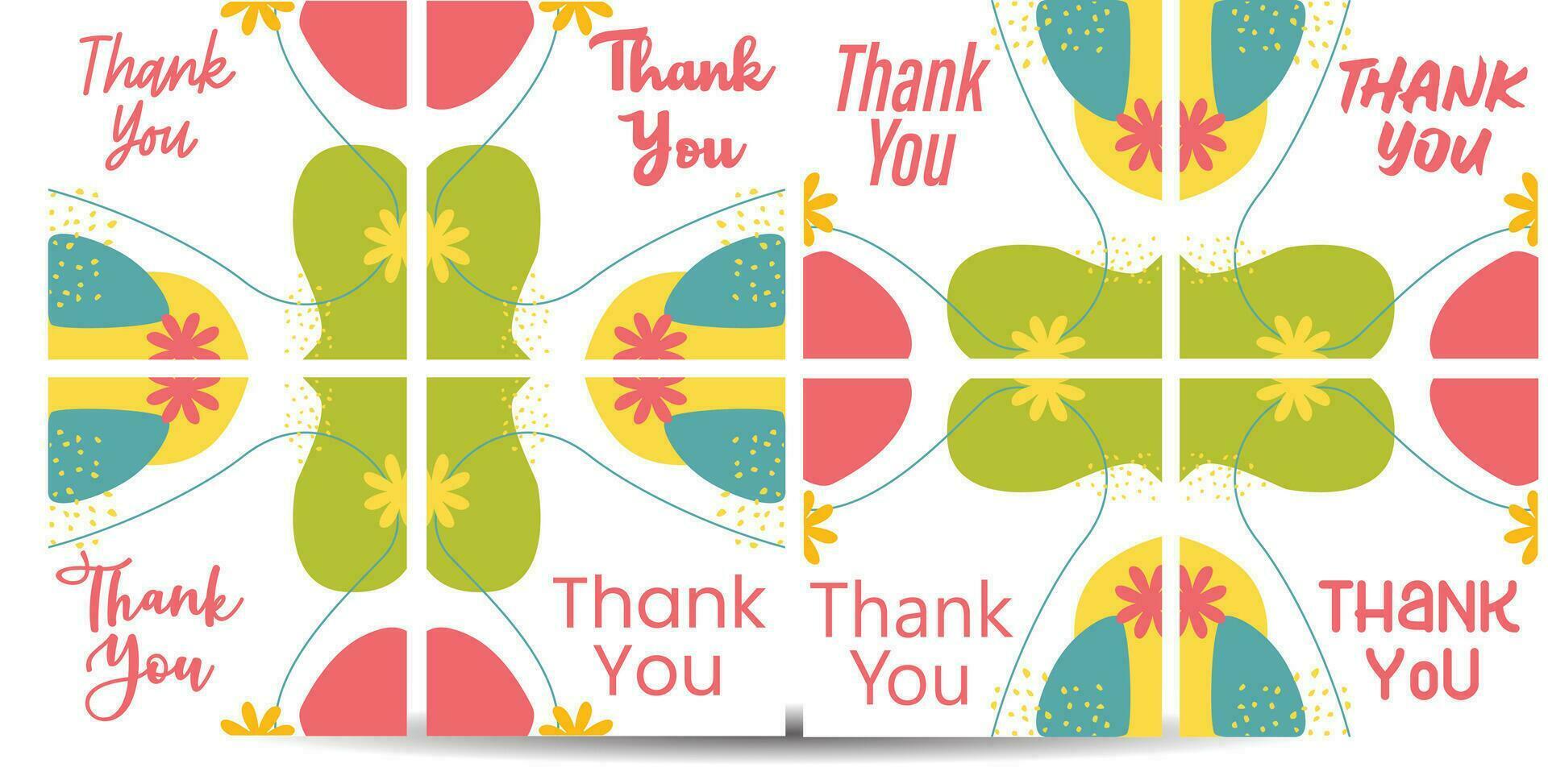 thank you minimalist square banner template. Suitable for social media posts, flyer,backgroud and web internet ads vector