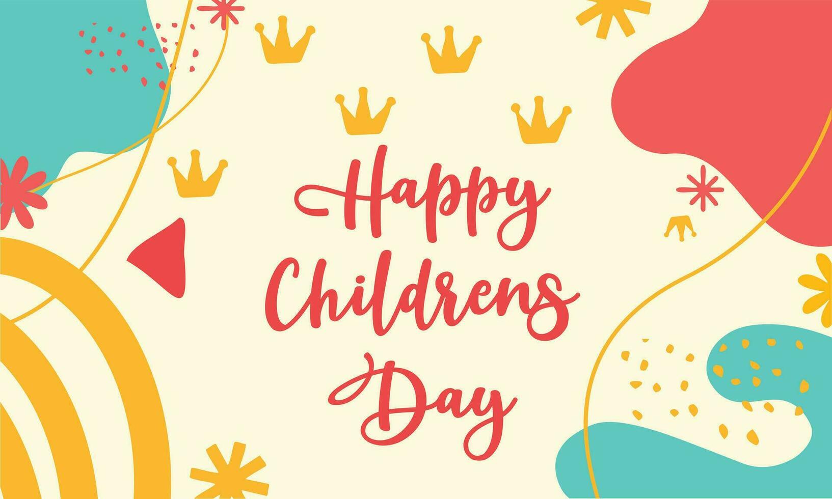 children's day composition vector design